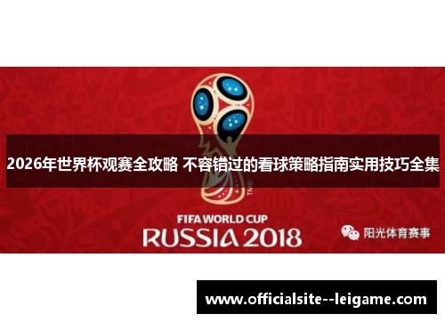 2026年世界杯观赛全攻略 不容错过的看球策略指南实用技巧全集